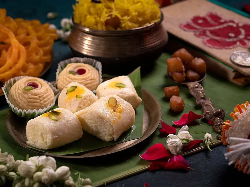Nolen Gurer Sandesh - Traditional Indian Dish