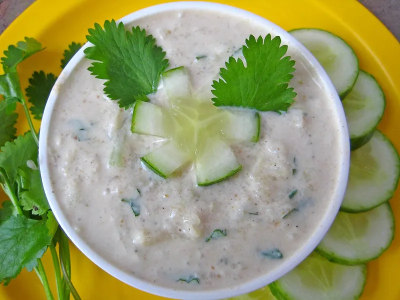 Pineapple Raita - Traditional Indian Dish